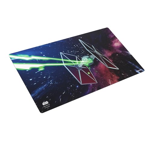 4251715414071 - STAR WARS UNLIMITED TIE FIGHTER PRIME GAME MAT - OFFICIALLY LICENSED, FULL-COLOR PRINTED, PLAYMAT, SLIP-RESISTANT 24 BY 14 RUBBER MAT, COMPATIBLE WITH TCGS & LCGS, MADE BY GAMEGENIC