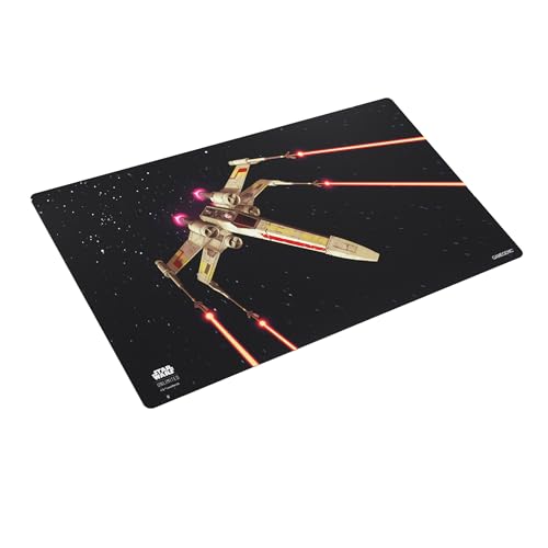 4251715414088 - STAR WARS UNLIMITED X-WING PRIME GAME MAT - OFFICIALLY LICENSED, FULL-COLOR PRINTED, PLAYMAT, SLIP-RESISTANT 24 BY 14 RUBBER MAT, COMPATIBLE WITH TCGS & LCGS, MADE BY GAMEGENIC