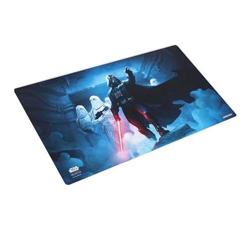 4251715414095 - STAR WARS UNLIMITED DARTH VADER PRIME GAME MAT - OFFICIALLY LICENSED, FULL-COLOR PRINTED, PLAYMAT, SLIP-RESISTANT 24 BY 14 RUBBER MAT, COMPATIBLE WITH TCGS & LCGS, MADE BY GAMEGENIC