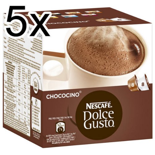 4260226627917 - NESCAFÉ DOLCE GUSTO CHOCOCINO, PACK OF 5, 5 X 16 CAPSULES (40 SERVINGS)