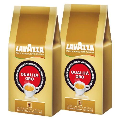 4260292414404 - LAVAZZA QUALITA ORO COFFEE BEANS, 1000G (PACK OF 2, TOTAL 2000G)