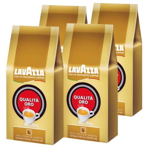 4260292414428 - LAVAZZA QUALITA ORO COFFEE BEANS, 1000G (PACK OF 4, TOTAL 4000G)
