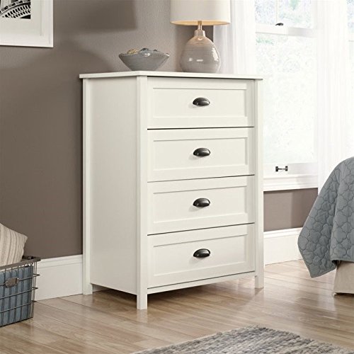 0042666162869 - SAUDER COUNTY LINE 4-DRAWER CHEST WITH SOFT WHITE FINISH