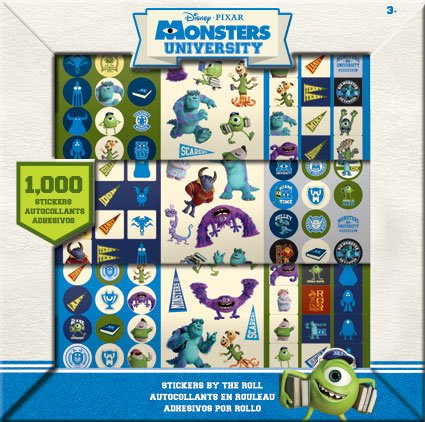 0042692025145 - 1,000 MONSTERS UNIVERSITY STICKERS BY THE ROLL - LICENSED