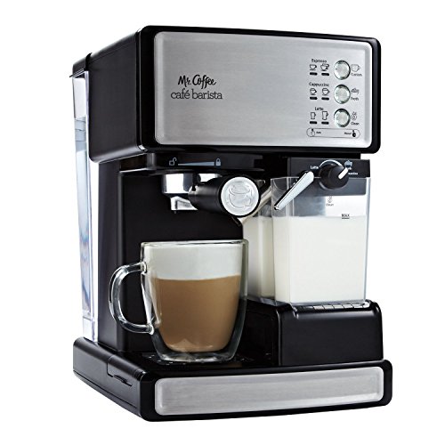 0042822103217 - MR. COFFEE CAFE BARISTA ESPRESSO/CAPPUCCINO/LATTE MAKER WITH AUTOMATIC MILK FROTHER, BVMC-ECMP1000 (CERTIFIED REFURBISHED)