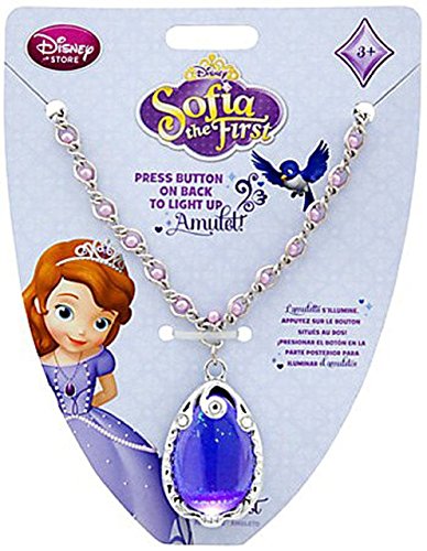 0428270769432 - DISNEY PRINCESS SOFIA THE FIRST AMULET NECKLACE WITH RHINESTONE-ACCENTED PENDANT