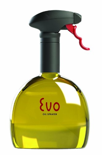 0042854181108 - EVO KITCHEN AND GRILL OLIVE OIL AND COOKING OIL TRIGGER SPRAYER BOTTLE, REFILLABLE, NON-AEROSOL, 18-OUNCE CAPACITY