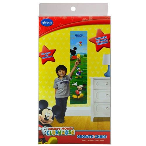 0042887415317 - MICKEY MOUSE CLUBHOUSE DISNEY GROWTH CHART (36 X 7.875) SELF STICK AND REMOVAB