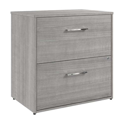 0042976204075 - BUSH BUSINESS FURNITURE HUSTLE 2 DRAWER LATERAL FILE CABINET, DOCUMENT STORAGE FOR HOME AND PROFESSIONAL OFFICE, 30W, PLATINUM GRAY