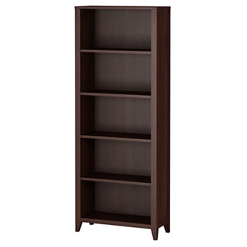 0042976506520 - KATHY IRELAND OFFICE BY BUSH FURNITURE GRAND EXPRESSIONS 5-SHELF BOOKCASE, WARM MOLASSES