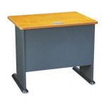 0042976574369 - A-SERIES DESK IN NATURAL CHERRY AND SLATE 36 IN