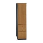 0042976574758 - SERIES A VERTICAL LOCKER BOOKCASE NATURAL CHERRY AND SLATE