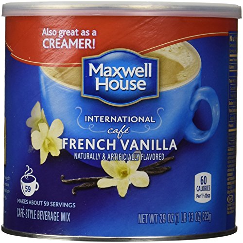 0043000056097 - MAXWELL HOUSE INTERNATIONAL COFFEE FRENCH VANILLA CAFE, 29 OUNCE CANS (PACK OF 2).