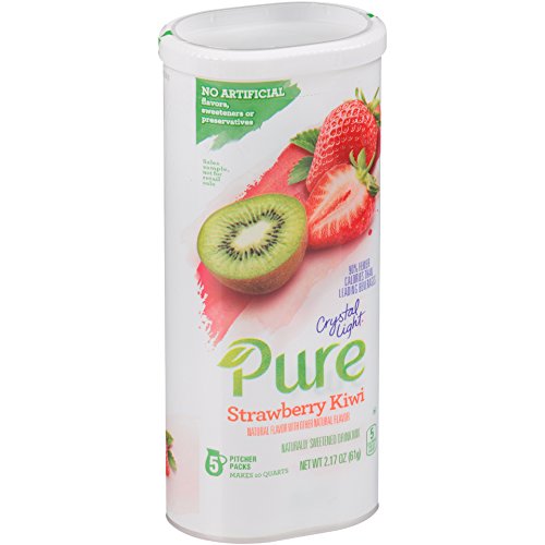 0043000071137 - CRYSTAL LIGHT PURE STRAWBERRY KIWI DRINK MIX, PITCHER PACK, 5 CT