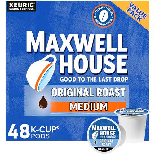 0043000080467 - MAXWELL HOUSE ORIGINAL ROAST MEDIUM ROAST K-CUP COFFEE PODS, 48 CT. BOX