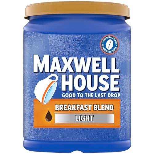 0043000088029 - MAXWELL HOUSE BREAKFAST BLEND GROUND COFFEE (38.8 OZ CANISTER)
