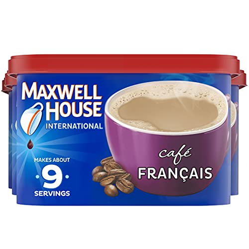 0043000090800 - MAXWELL HOUSE INTERNATIONAL CAFÉ FRANCAIS CAFÉ-STYLE INSTANT COFFEE BEVERAGE MIX, 4 CT. PACK, 7.6 OZ. CANISTERS