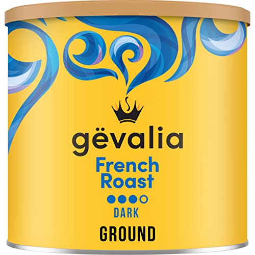 0043000091715 - GEVALIA FRENCH ROAST GROUND COFFEE (27.6 OZ CANISTER)