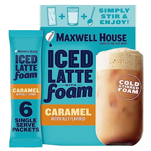 0043000092989 - MAXWELL HOUSE CARAMEL LATTE SINGLE SERVE INSTANT COFFEE BEVERAGE MIX