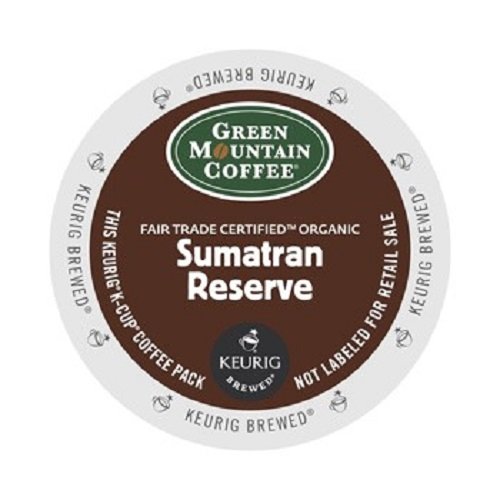 0043000285442 - GREEN MOUNTAIN COFFEE FAIR TRADE ORGANIC SUMATRAN RESERVE, K-CUP PORTION PACK FOR KEURIG BREWERS 24-COUNT