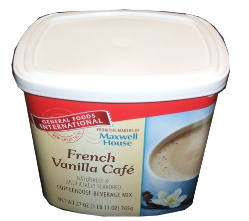 0043000792100 - GENERAL FOODS INTERNATIONAL FRENCH VANILLA CAFE COFFEE DRINK MIX, 27 OUNCE CONTAINER
