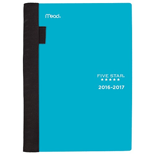 0043100380757 - FIVE STAR ADVANCE STUDENT ACADEMIC YEAR WEEKLY / MONTHLY PLANNER, AUGUST 2016 - JULY 2017, 5-3/4X8-1/2, TEAL
