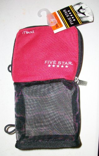 0043100505167 - MEAD FIVE STAR STAND AND STORE SELF STANDING PENCIL POUCH, COLORS MAY VARY