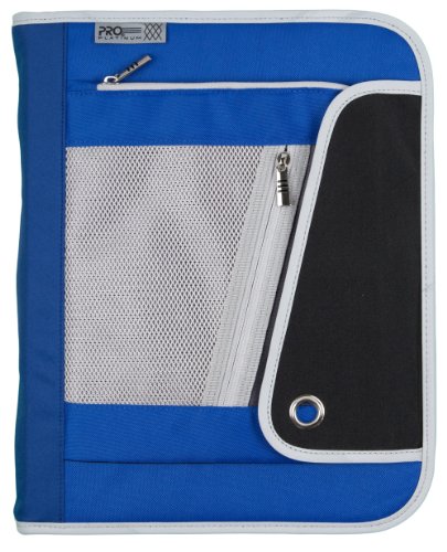 0043100728641 - MEAD PRO PLATINUM HEAVY-DUTY 3-RING ZIPPER BINDER, 1.5 INCH CAPACITY, 11.12 X 13.75 X 2.5 INCHES, BLUE AND BLACK