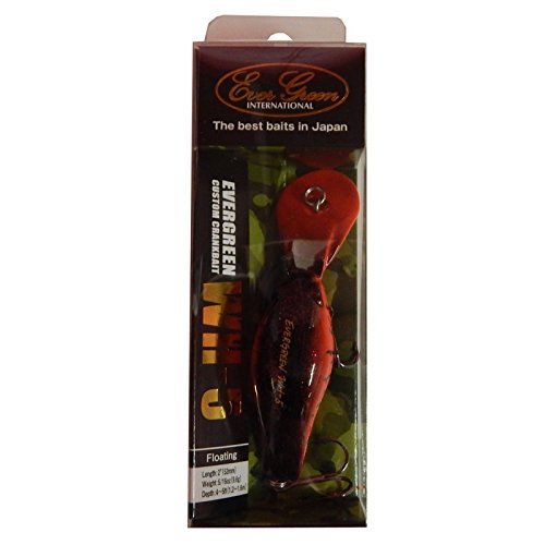 0043178036839 - EVER GREEN WH-5 CRANKBAIT 2 LURE 5/16 OUNCE FIRE CRAW, WH-5-64