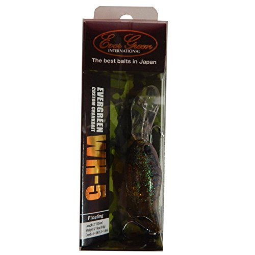 0043178036853 - EVER GREEN WH-5 CRANKBAIT 2 LURE 5/16 OUNCE OLIVE CRAWDAD, WH-5-216