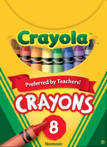 0433599085804 - CRAYOLA CLASSIC COLOR PACK CRAYONS, TUCK BOX, 8 COLORS/BOX (52-0008)