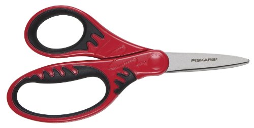 0433599217366 - FISKARS 5 INCH SOFTGRIP POINTED-TIP KIDS SCISSORS, COLOR RECEIVED MAY VARY (194230-1001)