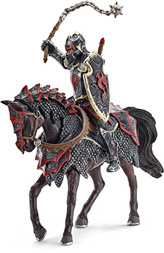 0433599298105 - SCHLEICH DRAGON KNIGHT ACTION FIGURE ON HORSE WITH FLAIL