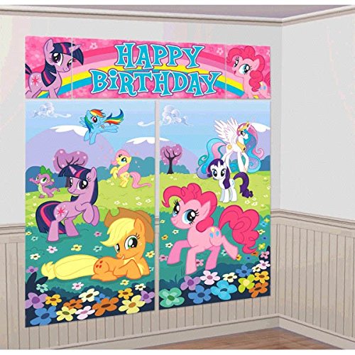 0433599304141 - MY LITTLE PONY GIANT SCENE SETTER WALL DECORATING KIT BIRTHDAY PARTY