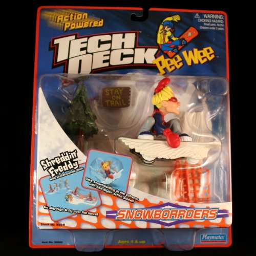 0043377990413 - SHREDDIN' FREDDY W/ OUTTABOUNDS TRICK ACTION POWERED TECH DECK PEEWEE SNOWBOARDER ACTION SET