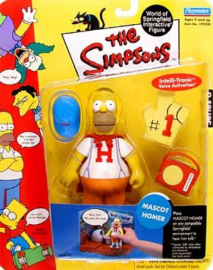 0043377992257 - THE SIMPSONS SERIES 6 PLAYMATES ACTION FIGURE MASCOT HOMER