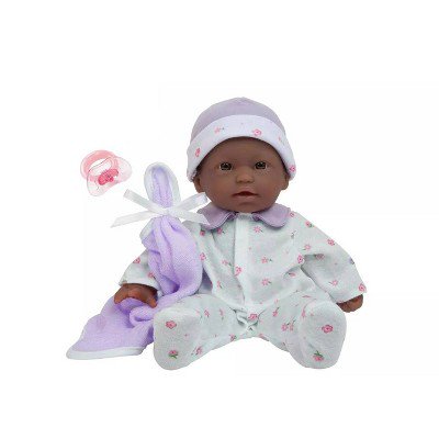 0043657131086 - JC TOYS LA BABY 11” BABY DOLL - PURPLE OUTFIT