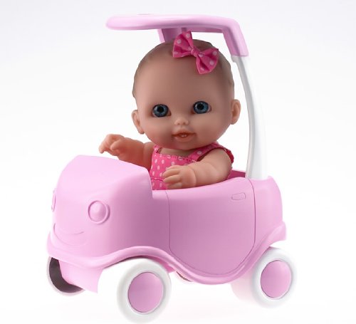 0043657169881 - ADORABLE LIL' CUTESIES CUTE BUGGY SET - 8.5 ALL VINYL WATER FRIENDLY DOLL FOR CHILDREN AGES 2+ - DESIGNED BY BERENGUER