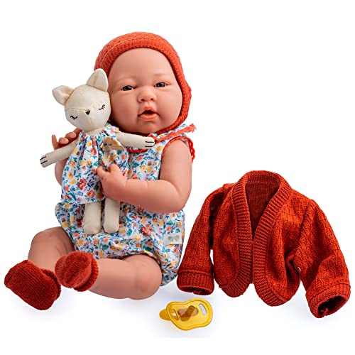 0043657180664 - JC TOYS - NATURE COLLECTION | ORIGINAL LA NEWBORN | ANATOMICALLY CORRECT REAL GIRL BABY DOLL GIFT SET | 15 ALL-VINYL | MADE IN SPAIN | DESIGNED BY BERENGUER | AGES 2+