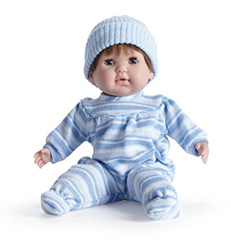 0043657300246 - JC TOYS,  NONIS 15-INCH LOVABLE BOY IN BLUE SOFT BODY PLAY DOLL WITH BROWN HAIR AND OPEN CLOSE EYES- PERFECT FOR CHILDREN 2+
