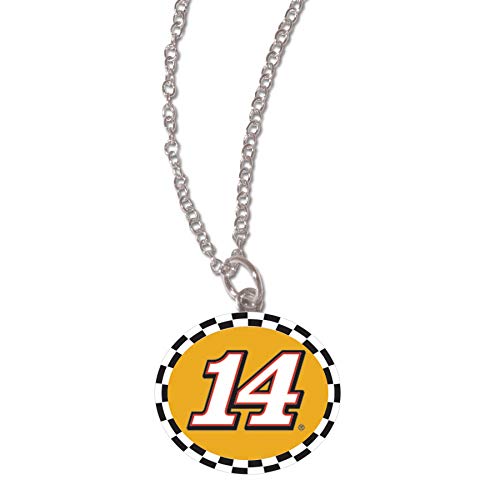 0043662111943 - NASCAR STEWART HAAS RACING CLINT BOWYER NASCAR CLINT BOWYER #14 COLAR DE CARTÃO DE JOIAS COM PINGENTE, MULTI, NA