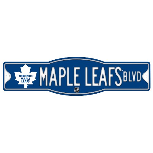 0043662278196 - NHL TORONTO MAPLE LEAFS SIGN, 4.5 X 17-INCH