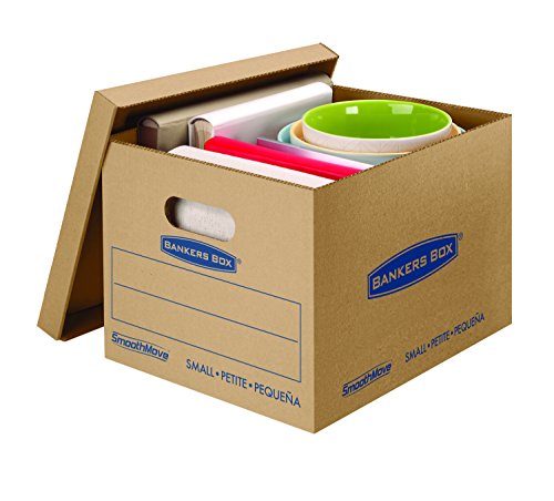 0043859678594 - BANKERS BOX SMOOTHMOVE CLASSIC MOVING BOXES, SMALL, 15 X 12 X 10 INCHES, PACK OF 10