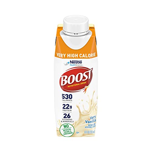 0043900894348 - BOOST VERY HIGH CALORIE NUTRITIONAL DRINK, VERY VANILLA, 8 FL OZ (PACK OF 24)
