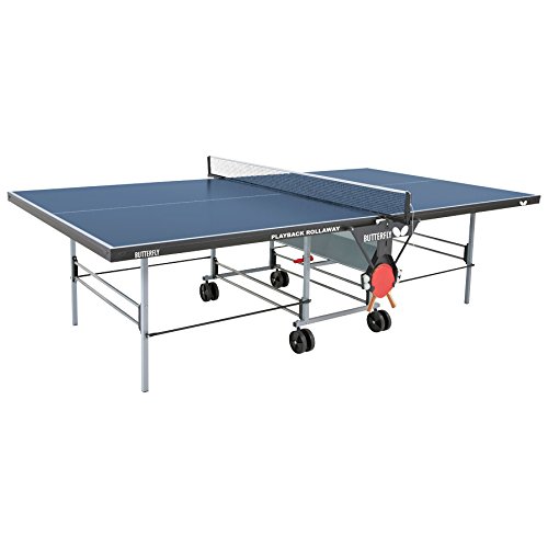 0043907091405 - BUTTERFLY TR26B PLAYBACK ROLLAWAY TABLE TENNIS TABLE (BLUE)