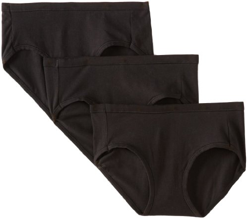 HANES WOMEN'S ULTIMATE COTTON STRETCH HIPSTER PANTIES BLACK, 8