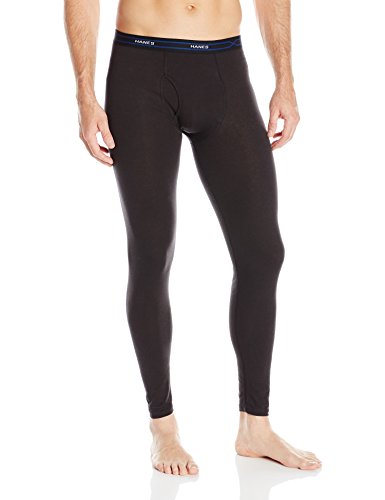 0043935809140 - HANES RED LABEL MEN'S THERMAL PANT, BLACK, SMALL