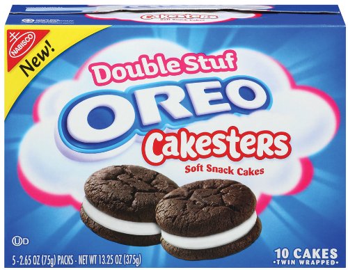 0044000023829 - OREO CAKESTERS, DOUBLE STUFF (2.65-OUNCE), 5-COUNT BOXES (PACK OF 4)