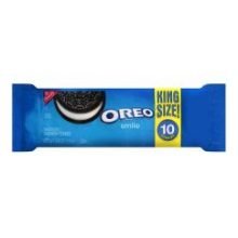 0044000029500 - OREO CHOCOLATE KING SIZE SANDWICH COOKIE, 3.9 OUNCE -- 60 PER CASE.