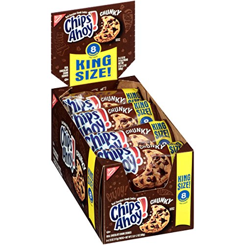 0044000029555 - CHIPS AHOY! CHUNKY, KING SIZE, COOKIES, 33.2 OUNCE (PACK OF 8)